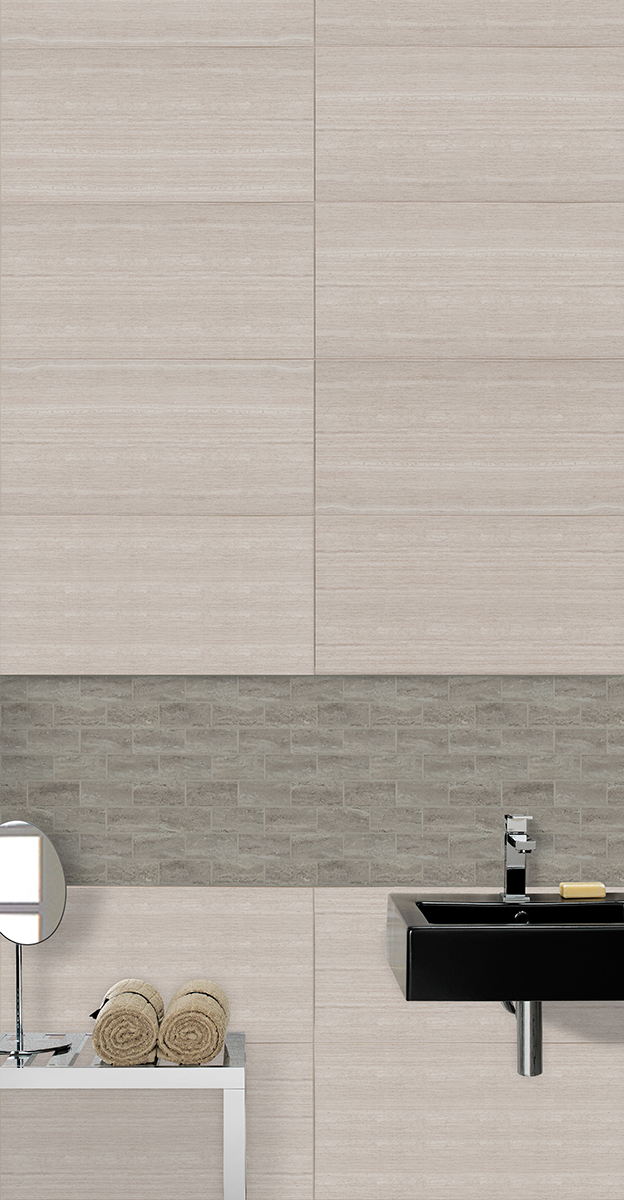 PIETRA VENATA WHITE SUBWAY TILE 2X4